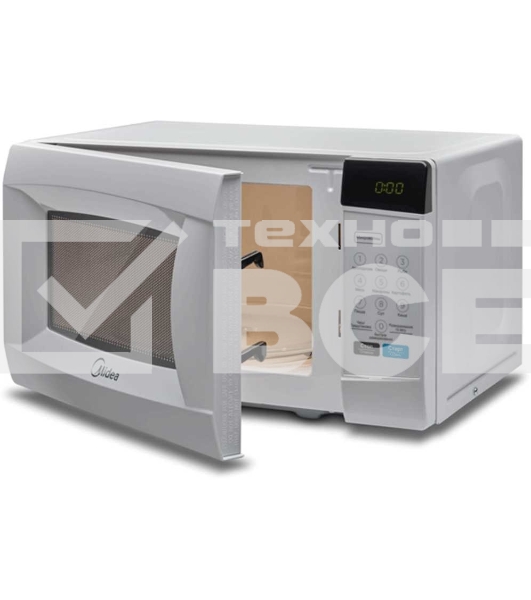 Микроволновая печь Midea EM720CKE белый, 20 л, 700 Вт, переключатели - сенсор
