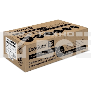 Стабилизатор напряжения ExeGate Master AV-500 (500ВА, 140-260В, цифр. индикация вход/вых. напряжения, 220В±8%, КПД 98%, 5 уровней защиты, задержка, метал.корпус, евророзетка, RTL)