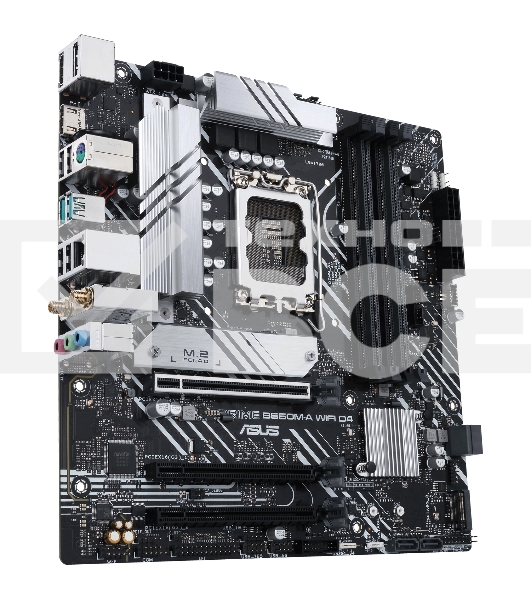 Материнская плата ASUS PRIME B660M-A WIFI D4, Socket LGA 1700, Intel B660, 4xDDR4, 4xSATA, 2xM.2, 1xPCIe 4.0 x16, 1xPCIe 3.0 x16, 1xDP, 2xHDMI, 1x 1Gb LAN, 2xUSB-A 3.2 Gen 2, 4xUSB-A 2.0, 3x3.5 мм, 7.1, mATX