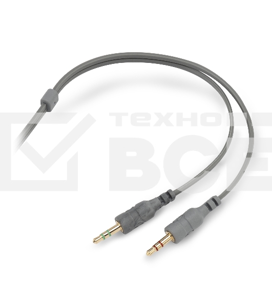 Наушники с микрофоном Oklick/Оклик HS-L600 серый 1.8м мониторные оголовье (1532023)