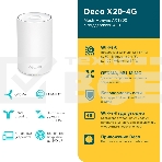 Домашняя Mesh Wi-Fi система с поддержкой 4G+ TP-Link Deco X20-4G(1-pack) AX1800, фото7