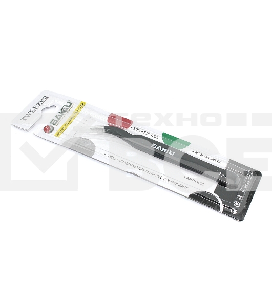 Пинцет BAKU White Card Series 7-SA