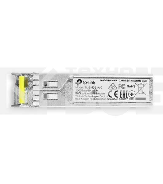 Модуль SFP TP-Link 1000Base-BX WDM Bi-Directional SFP module, TX: 1550 nm and RX: 1310 nm, 1 LC Simplex port, up to 2 km transmission distance in 9/125 μm SMF (Single-Mode Fiber), Supports Digital Diagnostic Monitoring (DDM).