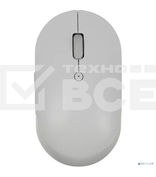 Мышь беспроводная Xiaomi Mi Dual Mode Wireless Mouse Silent Edition белый, 1300 dpi, радиоканал, Bluetooth, USB, кнопки - 5