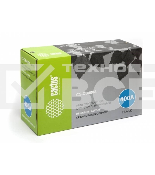 Картридж лазерный Cactus CS-CB400AR черный (7500 стр.) для HP CLJ CP4005