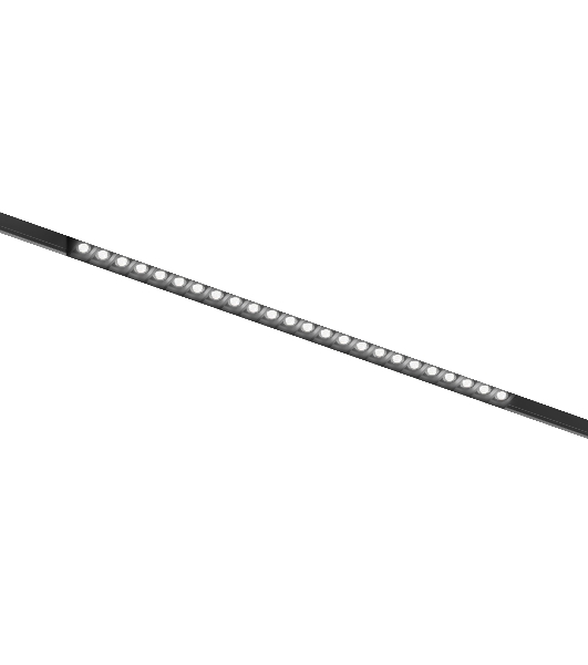 Трековый линейный светильник Ambrella light GL4515 BK черный IP20 24W 3CCT 3000-6000K SMART 48V 24° 435*22*25