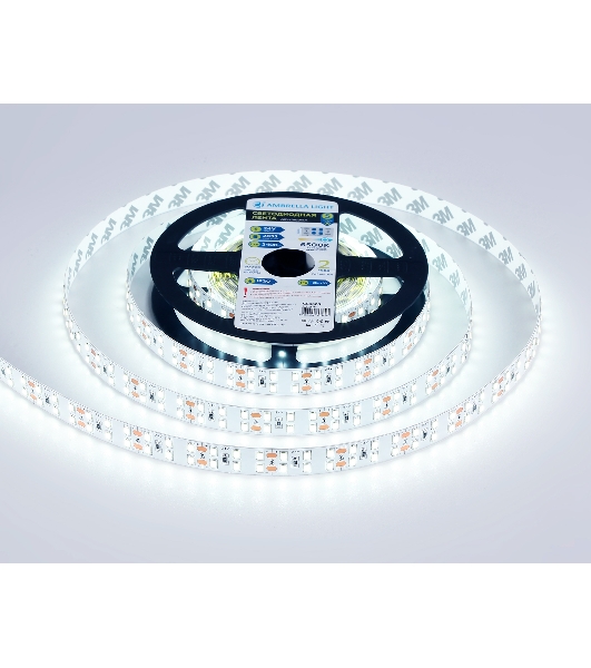 Светодиодная лента Ambrella light GS3603 2835 204Led/ 20W m/ 24V IP20 6500K/ 5000*14*1.2mm (2 конт.)