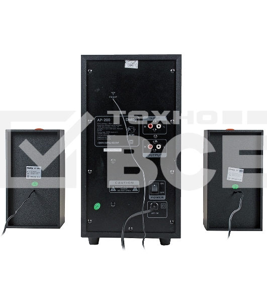 Колонки Dialog Progressive AP-200 BLACK { 2.1, 30W+2*15W RMS, USB+SD reader }