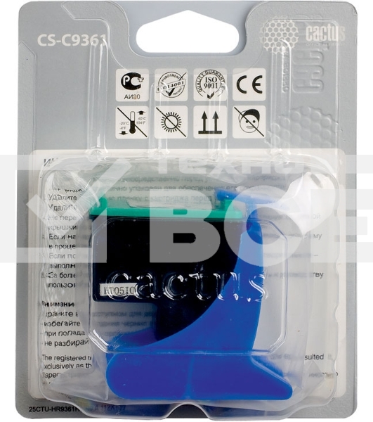 Картридж струйный Cactus CS-C9361 №136 трехцветный (18 мл.) для HP DJ 5443/D4163/DJ 6313/PS 2573/C3183/C4183/D5163/1513/1513s