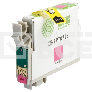 Картридж струйный Cactus CS-EPT0733 пурпурный (11,4 мл) для Epson Stylus С79/C110/СХ3900/CX4900/CX5900/CX7300/CX8300/CX9300