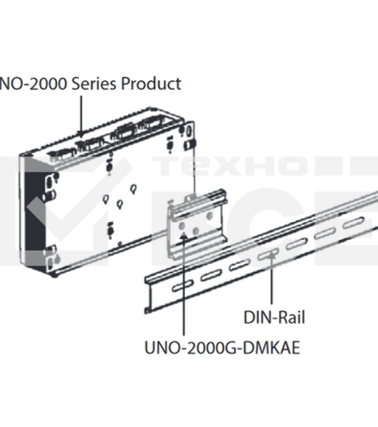 Брекет (скоба) ADVANTECH UNO-2000G-DMKAE для монтажа компьютеров UNO-22**/23**/24** на DIN рейку Advantech