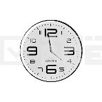 Часы настенные Centek СТ-7101 White 30 см диам., круг, ОБЪЁМНЫЕ ЦИФРЫ, плавный ход, фото3
