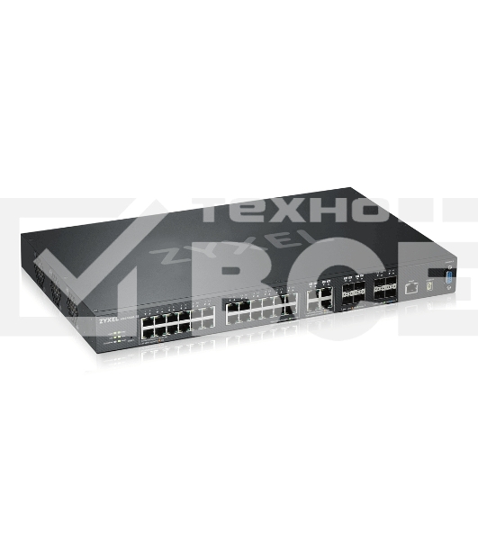 Коммутатор ZYXEL ZYXEL XGS4600-32 L3 Managed Switch, 28 port Gig and 4x 10G SFP+, stackable, dual PSU