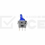 Выключатель клавишный круглый 250V 6А (3с) ON-OFF синий Rexant, фото2