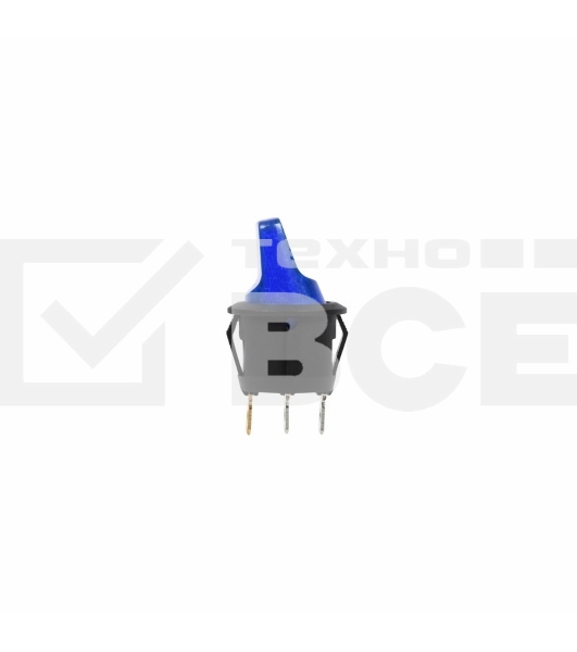 Выключатель клавишный круглый 250V 6А (3с) ON-OFF синий Rexant