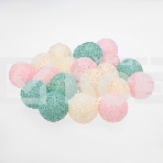 Тайские фонарики Neon-night 'Перламутр' 3.5 м, 20 LED, прозрачный ПВХ, цвет свечения теплый белый, 2 х АА (батарейки не в комплекте), фото4