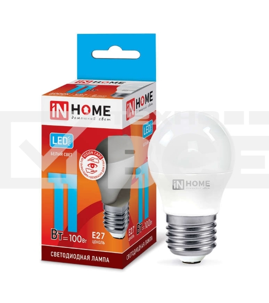 Лампа светодиодная LED-ШАР-VC 11Вт 230В E27 4000К 990лм IN HOME 4690612020617