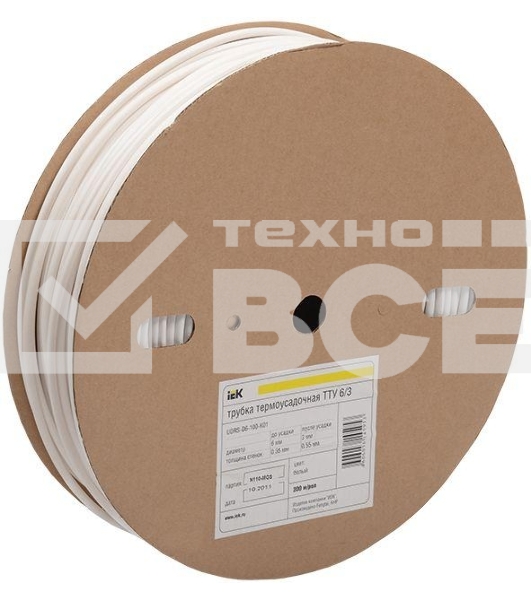 Трубка термоусадочная тонкостен. ТТУ-30/15 черн. (уп.50м) ИЭК UDRS-D30-50-K02
