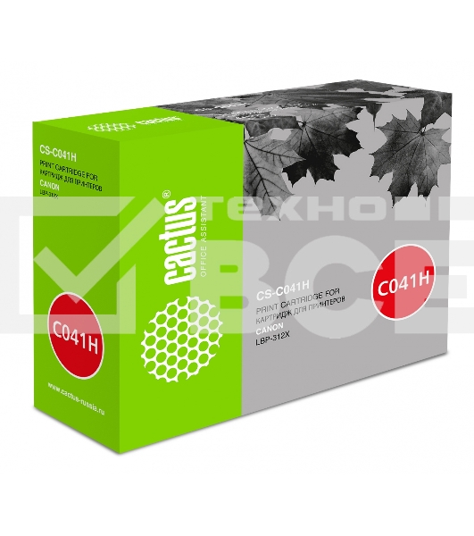 Картридж лазерный Cactus CS-C041H черный (20000 стр.) для Canon LBP 312x