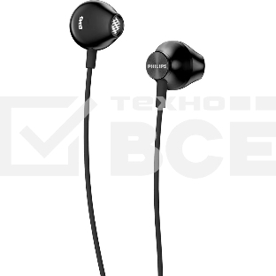 Наушники вкладыши Philips TAUE100BK/00 1.2м черный проводные в ушной раковине