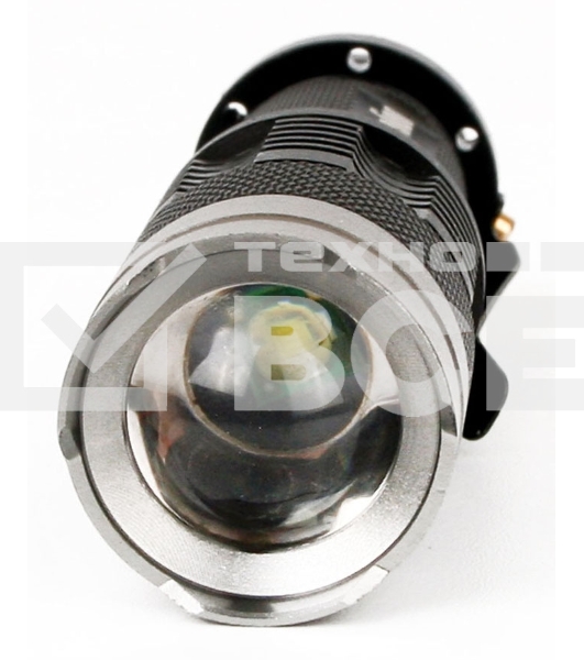 Фонарь LED5135 (LED XPE ZOOM 3 реж 1хLR6 алюм. блистер черный Camelion 12915