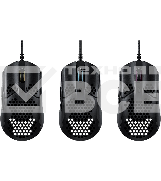 Мышь проводная HyperX Pulsefire Haste черный, 16000 dpi, USB, кнопки - 6