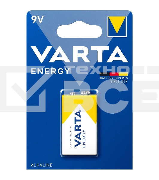 Батарейки VARTA ENERGY 9V бл. 1