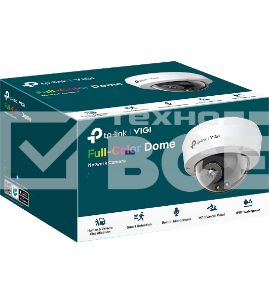 Купольная камера 4 Мп с цветным ночным видением/ 4MP Full-Color Dome Network Camera