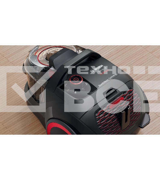 Пылесос Bosch BGS21POW2 черный, 2000 Вт, уборка сухая, пылесборник контейнер 2 л