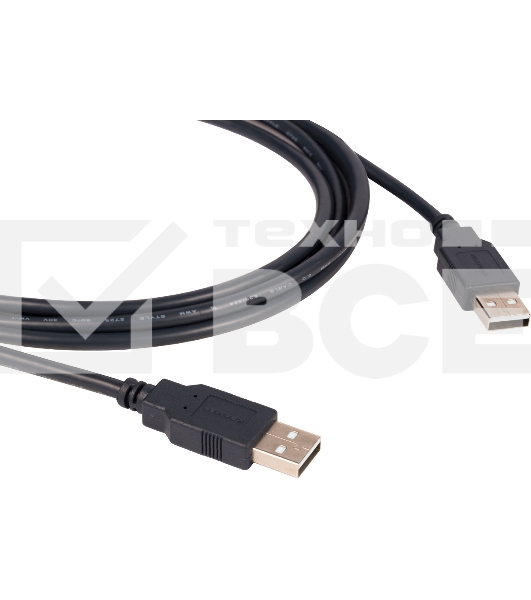 Кабель USB-A 2.0 вилка-вилка, 4,6 м Кабель USB-A 2.0 вилка-вилка, 4,6 м