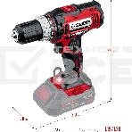 Дрель-шуруповерт аккумуляторная Зубр ДШЛ-185, Аккумуляторная, 14,4В, Без АКБ и ЗУ, фото5