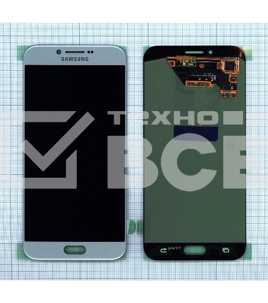 Дисплей для Samsung Galaxy A8 (2016) SM-A810F голубой