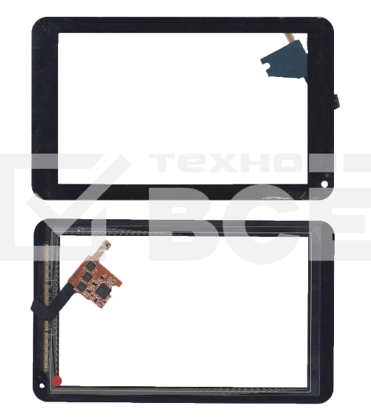 Сенсорное стекло (тачскрин) для LG Optimus Pad (V900), черное