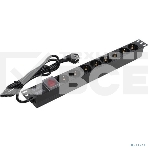 Блок розеток горизонтальный ExeGate ServerPro PDU-19H802 Al-8S-EU1.8-SW, 19