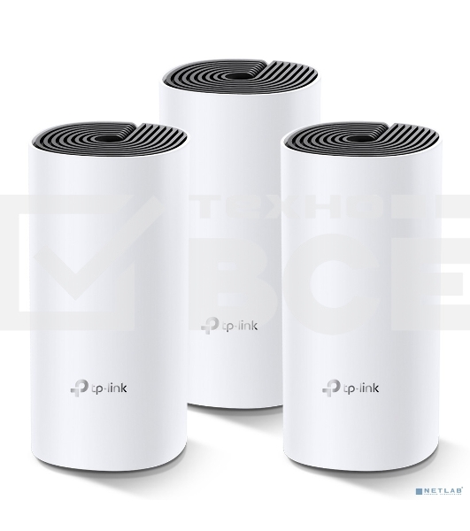 Бесшовный Mesh роутер TP-Link Deco M4 (DECO M4(3-PACK)) AC1200 10/100/1000BASE-TX (упак.:3шт)