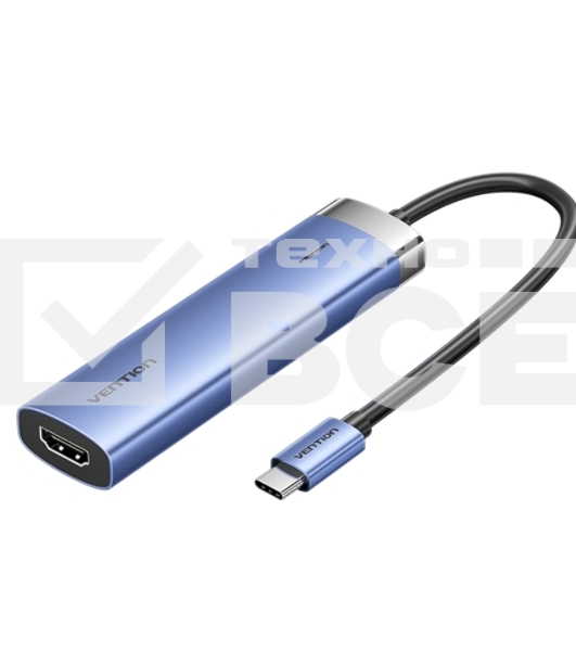 Мультифункциональный хаб Vention USB Type C 5 в 1