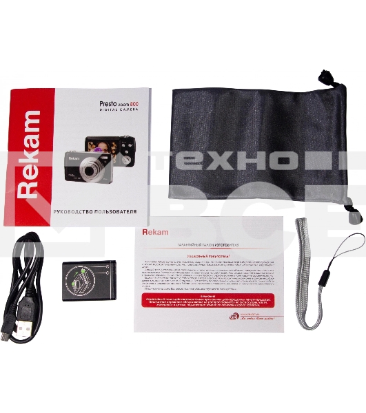 Фотоаппарат Rekam Presto zoom 800 черный 21Mpix Zoom8x 2.7