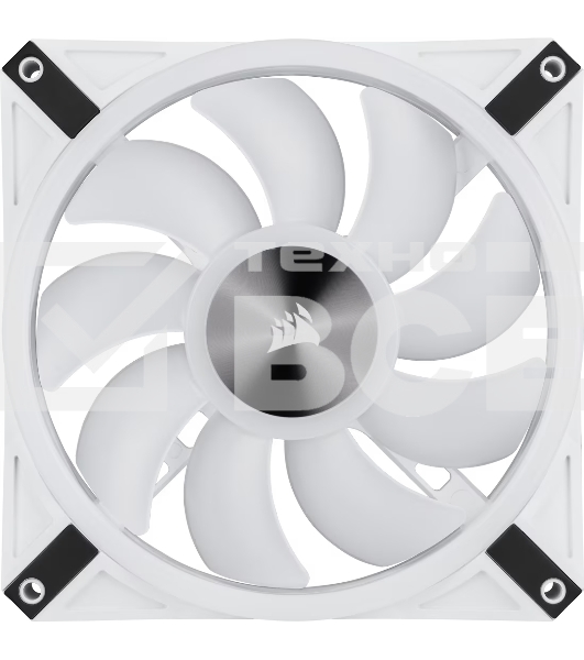 Комплект вентиляторов Corsair iCUE QL140 RGb CO-9050106-WW 140мм PWM белый Fan — Dual Fan Kit with Lighting Node CORE