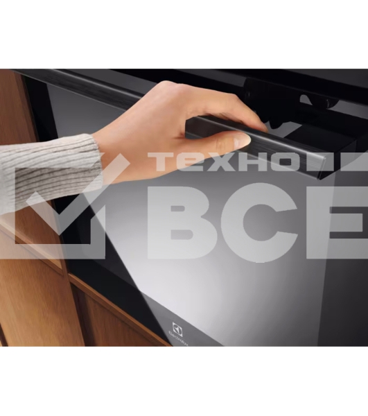 Встраиваемый духовой шкаф Electrolux EOF5H50BZ, Духовой шкаф электрический с конвекцией, приготовление на пару, объем 65 л, 8 режимов, очистка каталитическая, 2 стекла в дверце, направляющие проволочные, черный