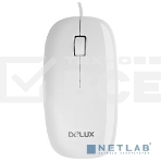 Мышь DELUX DLM-111 оптическая 3D mini, USB (2 кнопок+скролл) белая, фото 1