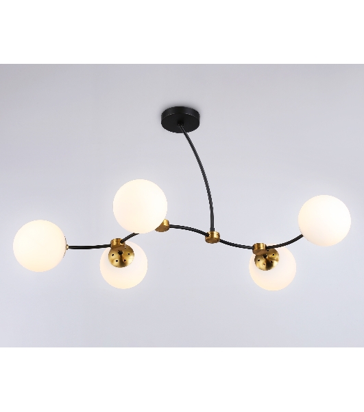 Светитльник Ambrella Light TR2548/5 BK/SB черный/бронза E27/5 max 60W 950*600*450