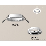 Комплект встраиваемого светильника Ambrella light XC7621061 SWH/PSL белый песок/серебро полированное MR16 GU5.3 (C7621, N7022), фото 1