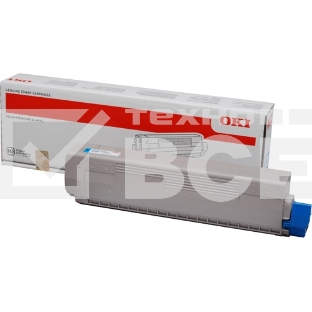 Картридж лазерный Oki C831/841 голубой 10K