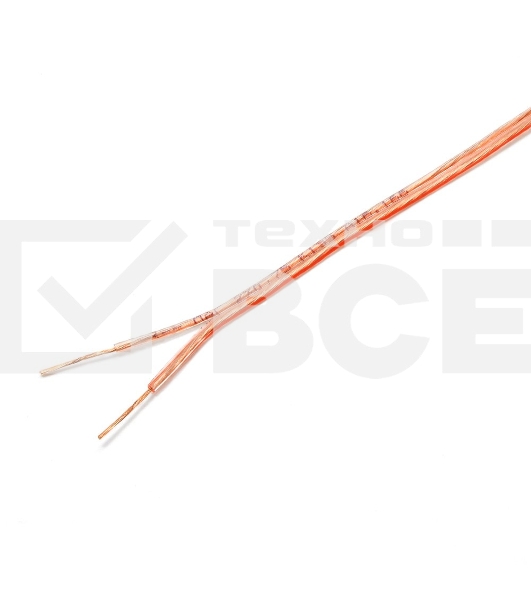 Акустический кабель Cablexpert CC-TC2x0,75-50M, прозрачный,  50 м, на катушке