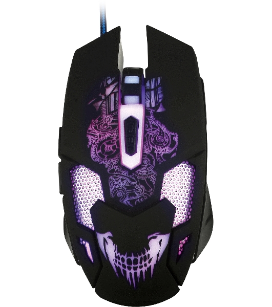 Мышь проводная Qumo Annihilator M04 черный, 3200 dpi, USB, кнопки - 6