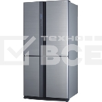 Холодильник Sharp SJ-EX98FSL серебристый трёхкамерный  394/211л морозилка снизу Side by Side, фото2