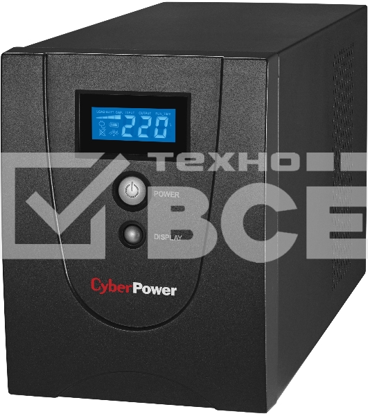 Источник бесперебойного питания CyberPower VALUE2200EILCD black 2200VA/1320W