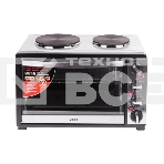 Мини-печь Mystery MOT-3330 (нержавеющая сталь, 1500 Вт, 2 конфорки, гриль, съемный вертел), фото4