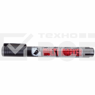Маркер перманентный Crown «Multi Marker Chisel» 5 мм, черный, скошенный