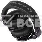 Наушники накладные Pioneer HDJ-CUE1 1.2м черный проводные оголовье, фото2